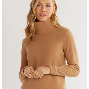 Park Slope Turtleneck in Vello Fleece by Dudley Stephens