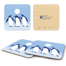 Arctic Antics Penguins Wooden Coasters
