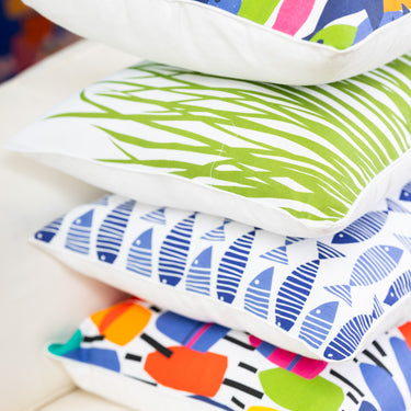 Rainbow Fish - Belgian Linen Pillow