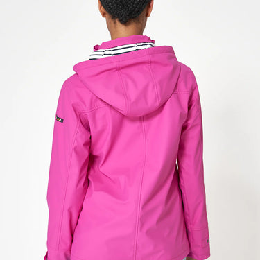 Pink Raincoat with Striped Lining
