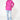 Pink Raincoat with Striped Lining