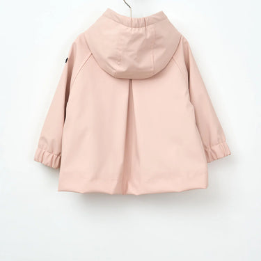 Anchor Button Baby Raincoat Lined Pink