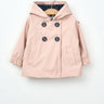 Anchor Button Baby Raincoat Lined Pink