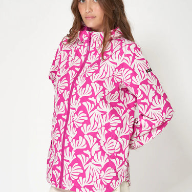 Short Pink Printed Raincoat