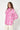Short Pink Printed Raincoat