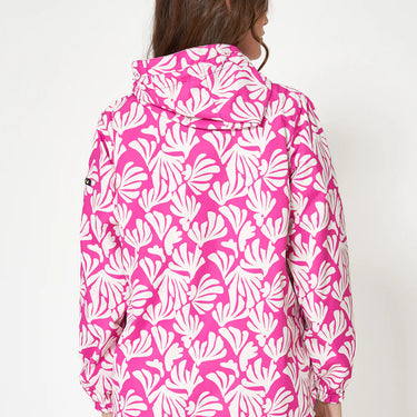 Short Pink Printed Raincoat