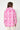 Short Pink Printed Raincoat