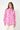 Short Pink Printed Raincoat