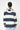Short Striped Navy & Cream Raincoat