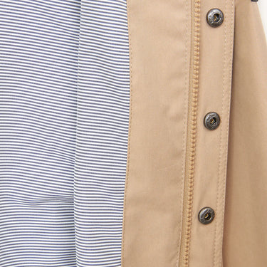 Tan Long Cotton Raincoat
