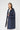 Navy Long Cotton Raincoat