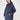 Navy Long Cotton Raincoat