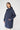 Navy Long Cotton Raincoat