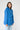Blue Cotton Raincoat with Sealed Seams