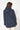 Navy Short Cotton Raincoat with Sealed Seams