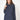 Navy Short Cotton Raincoat with Sealed Seams
