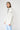 Short White Raincoat with Cotton Lining