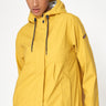 Short Yellow Raincoat with Cotton Lining