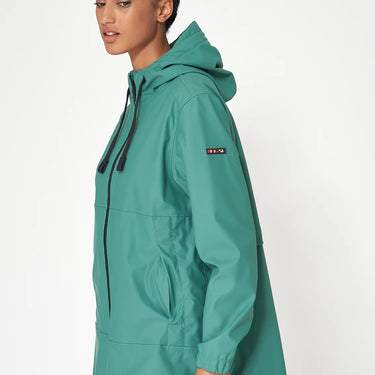 Blue Spruce Raincoat with Back Detail