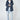 Navy Raincoat with Striped Lining