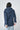 Navy Raincoat with Striped Lining