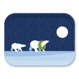 Arctic Antics Polar Bear Medium Wooden Tray