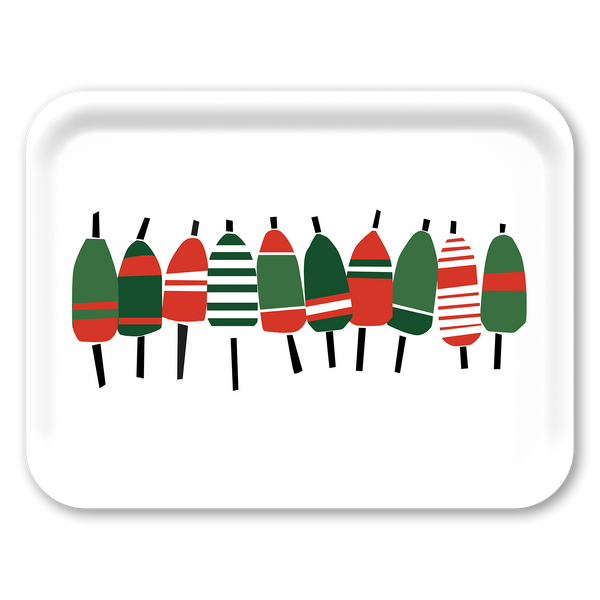 Holiday Buoyline Large Wooden Tray