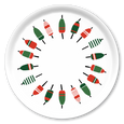 Holiday Buoyline Round Wooden Tray