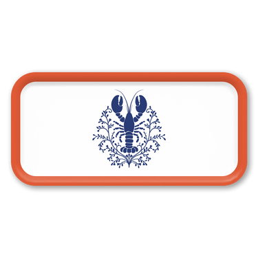 Lobster Damask Wooden Trays