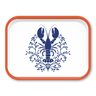 Lobster Damask Wooden Trays