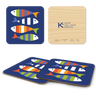 Fish Friends Wooden Coasters