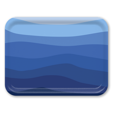 Ombre Sea Wooden Trays