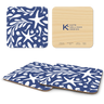 Tidepool - Blue Wooden Coasters