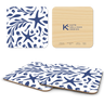 Tidepool - White Wooden Coasters