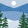 Lakeview Holiday Vinyl Placemat