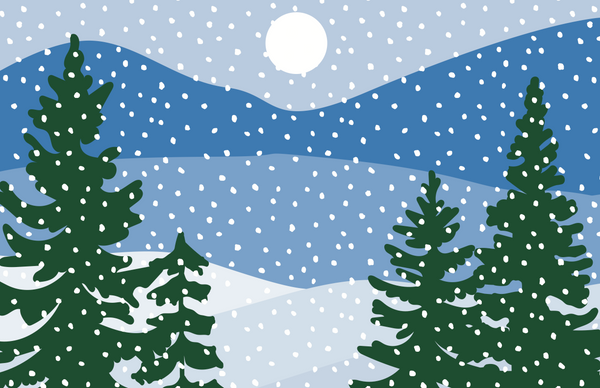 Lakeview Holiday Vinyl Placemat
