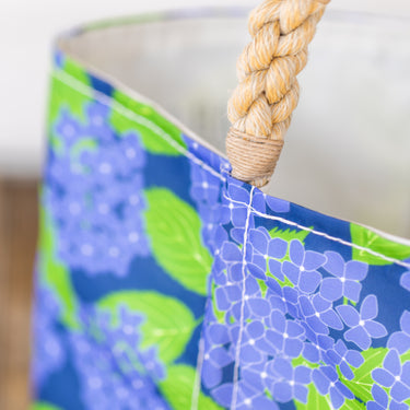 Blue Hydrangea Medium Tote by Sea Bags