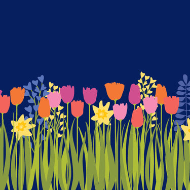Midnight Garden Vinyl Placemat