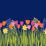 Midnight Garden Vinyl Placemat