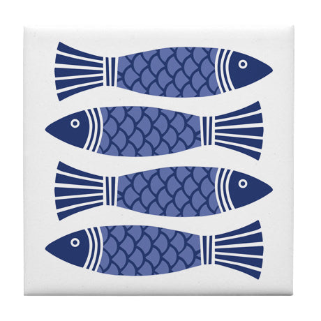 Blue Fish Coaster