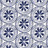 Navy Medallion Vinyl Placemat