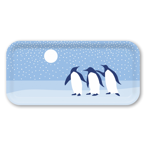 Arctic Antics Penguin Small Wooden Tray