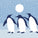 Arctic Antics Penguin Vinyl Placemat
