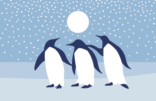 Arctic Antics Penguin Vinyl Placemat