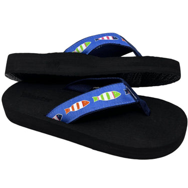Picket Fish Flip Flops by Tidewater Sandals