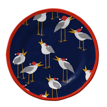 Caroling Seagulls Salad Plate