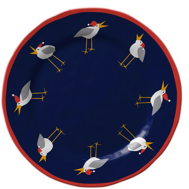 Caroling Seagulls Dinner Plate