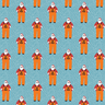 Go Fish Santa Snow Wrapping Paper by Kate Nelligan