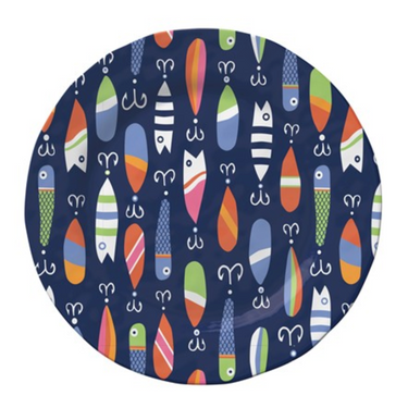 Lures Melamine Dinnerware NEW