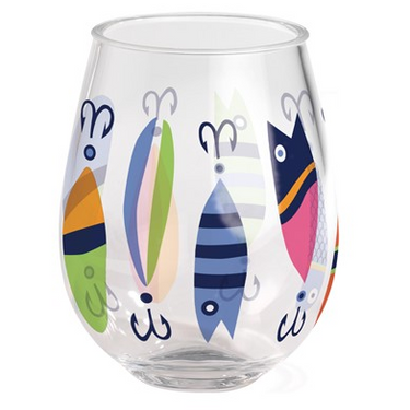 Acrylic Wine Tumbler - Lures
